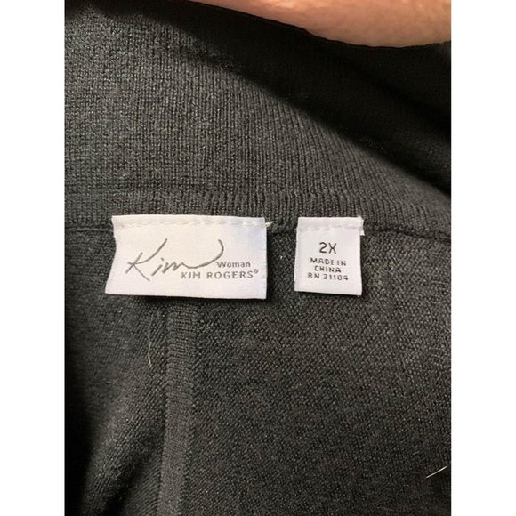 Kim Rogers Black Sweater Women’s Plus Size 2X - Picture 3 of 4